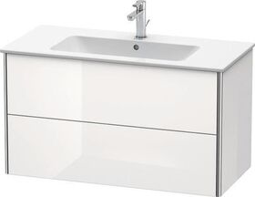 Duravit Waschtischunterbau XSQUARE 1010x560x478mm 2 Schubk we hgl ES Ah Mi.