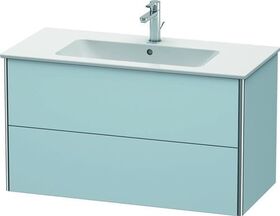 Duravit Waschtischunterbau XSQUARE 560x1010x478mm lichtblau seidenmatt