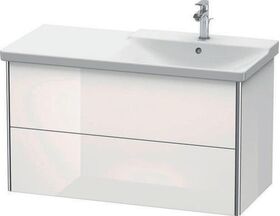 Duravit Waschtischunterbau XSQUARE Be rechts 565x1010x473mm weiß hochglanz