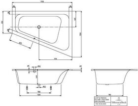 V&B Whirlpoolsystem LOOP & FRIENDS m EcW re Ausf 1750x1350mm Tech. Pos 1 we