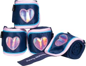 Fleecebandagen Funny Horses Hearts 100cm