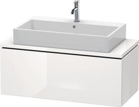 Duravit Waschtischunterbau L-CUBE 1020x477mm 1 Ausz. we hgl La ES NB mitte