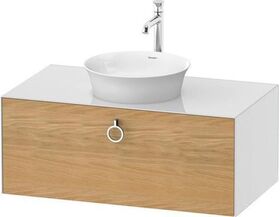 Duravit Waschtischunterbau WHITE TULIP 1000x408mm 1 Ausz. we hgl o ES