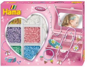 HAMA Kreativbox Schmuck Pink 2400 Stück