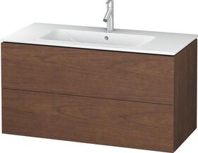 Duravit Waschtischunterbau L-CUBE 1020x481x550mm amerikanisch nussbaum