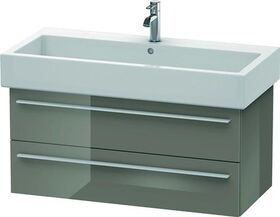 Duravit Waschtischunterbau X-LARGE 443x950x448mm flannel grey hochglanz