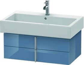 Duravit Waschtischunterbau VERO 431x750x298mm stone blue hochglanz