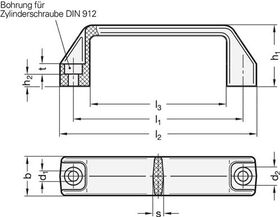 Bügelgriff GN 528 l1 117 ±1mm d1 8,5mm GANTER - VPE: 10