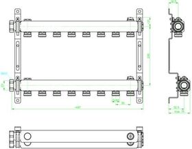 OV Edelstahl-Verteiler Multidis SH f Heizkörperanbindung G 3/4Zoll AG 8 Kreise