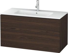 Duravit Waschtischunterbau L-CUBE 1020x481x550mm nussbaum gebürstet