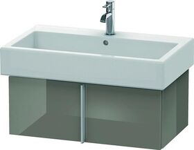 Duravit Waschtischunterbau VERO 431x750x298mm flannel grey hochglanz