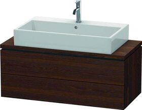 Duravit Konsolenunterschrank L-CUBE 400x1020x477mm nussbaum gebürstet