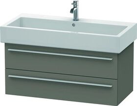 Duravit Waschtischunterbau X-LARGE 443x950x448mm flannel grey seidenmatt