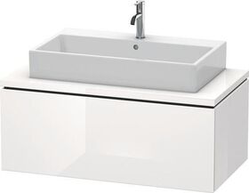 Duravit Waschtischunterbau L-CUBE 1020x547mm 1 Ausz. we hgl ES Ahorn mitte