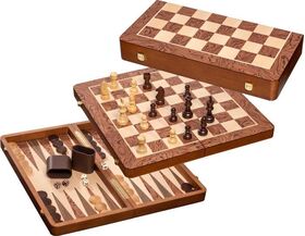 Schach-Backgammon-Dame-Set