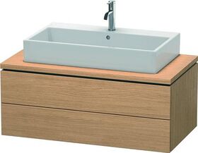 Duravit Konsolenunterschrank L-CUBE 400x1020x547mm europäische eiche