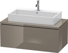 Duravit Konsolenunterschrank L-CUBE 400x1020x547mm flannel grey hochglanz