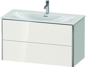 Duravit Waschtischunterbau XSQUARE 560x1010x478mm 2 Schubk weiß hochglanz