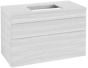 V&B Waschtischunterschrank VENTICELLO 957x606x502mm Griff white White Wood