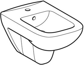 Geberit Wandbidet RENOVA PLAN mit Überlauf weiß KT