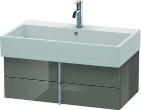 Duravit Waschtischunterbau VERO AIR 298x784x431mm flannel grey hochglanz