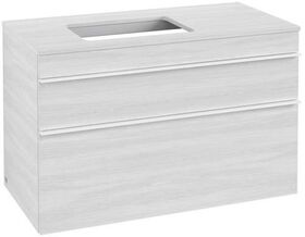 V&B Waschtischunterschrank VENTICELLO 957x606x502mm Griff white White Wood