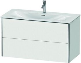 Duravit Waschtischunterbau XSQUARE 560x1010x478mm, 2 Schubkästen weiß matt