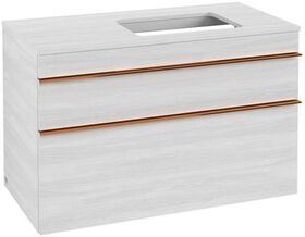 V&B Waschtischunterschrank VENTICELLO 957x606x502mm Griff Copper White Wood