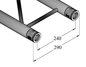 ALUTRUSS BILOCK BQ2-S710 2-Punkt-Traverse sw