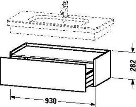 Duravit Unterschrank DURASTYLE 448x930x282mm pine silver/weiß matt