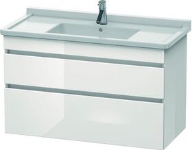 Duravit Waschtischunterbau DURASTYLE 470x1000x618mm eiche schwarz / weiß matt