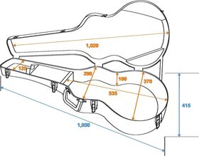 DIMAVERY ABS-Case für Klassik-Gitarre