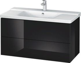 Duravit Waschtischunterbau L-CUBE 1020x481x555mm schwarz hochglanz