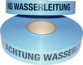 Trassenwarnband Aufdruck Achtung Wasserleitung B.40mm L.250m blau