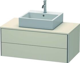 Duravit Waschtischunterbau XSQUARE 400x1000x548mm taupe matt