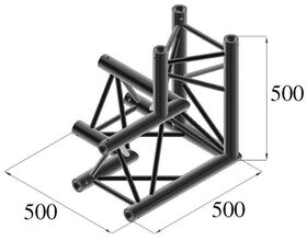 ALUTRUSS TRILOCK S-PAL-33 3-Weg-Ecke \/ rechts