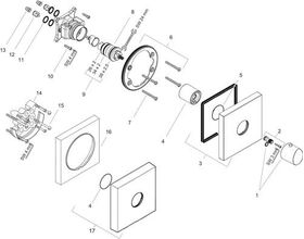 Thermostat HIGHFLOW AXOR STARCK ORGANIC 59 l/min, Unterputz chrom