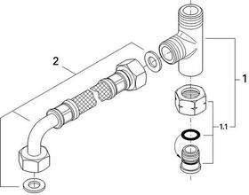 Grohe Anschluss-Set GROHTHERM MICRO chr