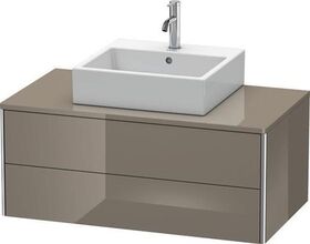 Duravit Waschtischunterbau XSQUARE 400x1000x548mm flannel grey hochglanz