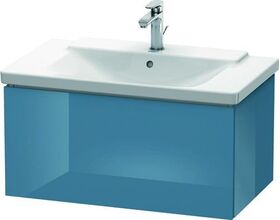 Duravit Waschtischunterbau L-CUBE 820x481x405mm stone blue hochglanz