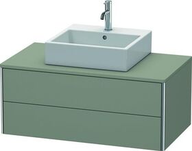 Duravit Waschtischunterbau XSQUARE 400x1000x548mm steingrau seidenmatt