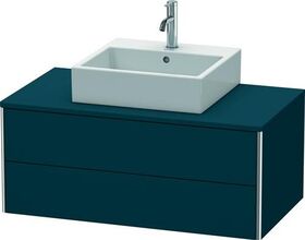 Duravit Waschtischunterbau XSQUARE 400x1000x548mm nachtblau seidenmatt