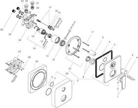 Einhebel-Wannenmischer AXOR CITTERIO E DN 15 UP m integ Sich-kom chrom