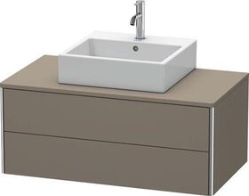 Duravit Waschtischunterbau XSQUARE 400x1000x548mm flannel grey seidenmatt