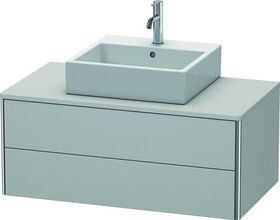 Duravit Waschtischunterbau XSQUARE 400x1000x548mm nordic weiß seidenmatt