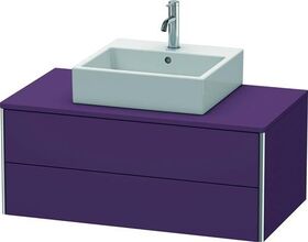 Duravit Waschtischunterbau XSQUARE 400x1000x548mm aubergine seidenmatt