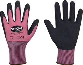 Handschuhe LADY FLEXTER Gr.6 pink/schwarz EN 420/EN 388 PSA II STRONGHAND - VPE: 12