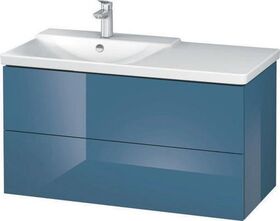 Duravit Waschtischunterbau L-CUBE 1020x481x555mm stone blue hochglanz