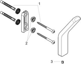 Einzelhaken AXOR UNIVERSAL Wandmontage stainless steel optic