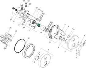 Einhebel-Wannenmischer AXOR STARCK UP m integ Sich-kom brushed gold optic